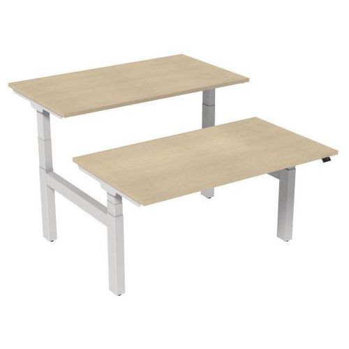 Escritorio recto ergonómico Bench eléctrico 2 plazas - Kelli