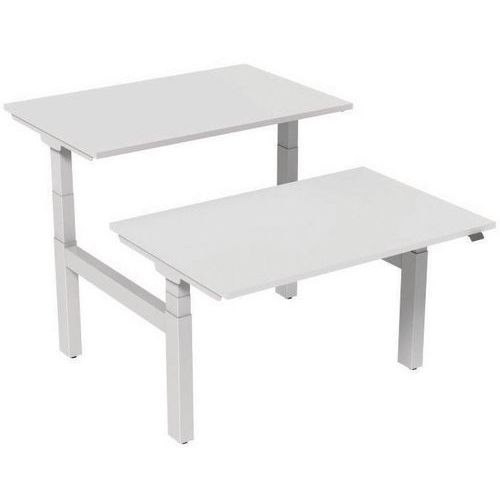 Escritorio recto ergonómico Bench eléctrico 2 plazas - Kelli
