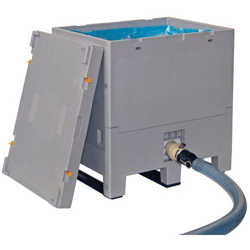 Cubeta de 260 a 1060 L Combo plegable de plástico de 3 suelas Cubeta de 260 a 1060 L Combo plegable de plástico de 3 suelas