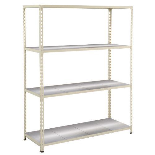 Estantería semipesada Manutan Rapid 2 - Balda maciza de metal - Manutan Expert