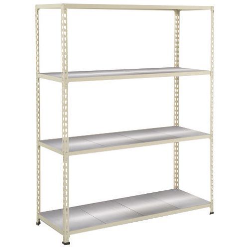 Estantería semipesada Manutan Rapid 2 - Balda maciza de metal - Manutan Expert