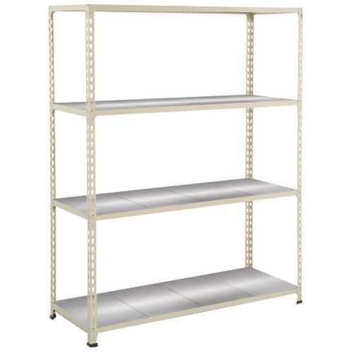 Estantería semipesada Manutan Rapid 2 - Balda maciza de metal - Manutan Expert