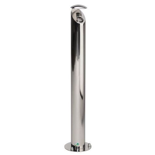 Cenicero en columna de acero - Con techo - 4,2 L Cenicero en columna de acero - Con techo - 4,2 L