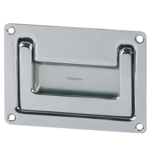 Tirador de acero inox. abatible para encastrar