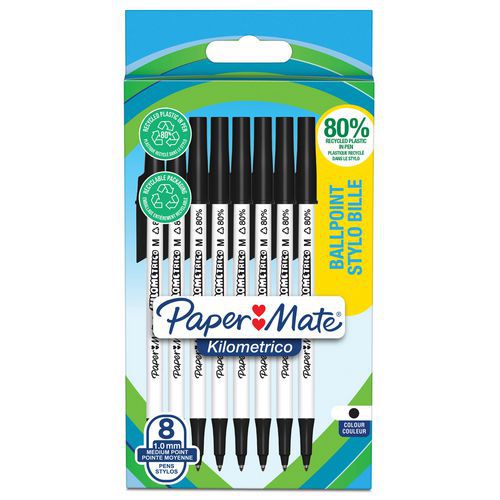Juego de 8 bolígrafos con tapa Kilometrico - Paper Mate®