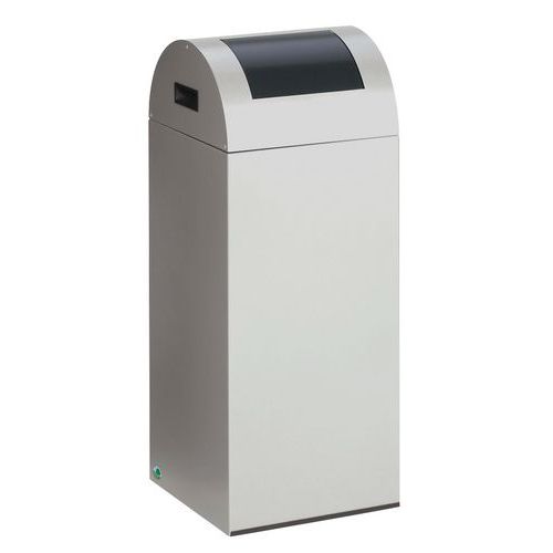 Cubo de basura de recogida selectiva ignífugo - 60 L - Con trampilla