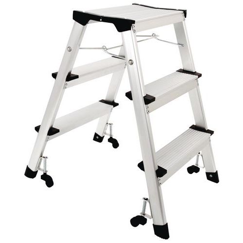 Escalerilla plegable de doble acceso - Manutan Expert
