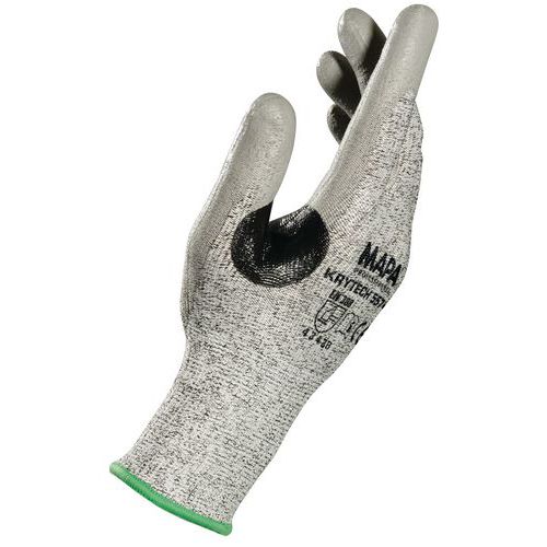 Guantes anticortes de nivel B con refuerzo en la zona de los dedos KryTech 557R