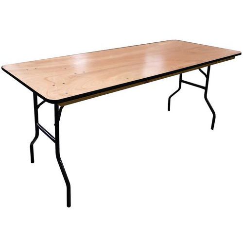 Mesa plegable de madera - 183 x 76 cm - Furnitrade