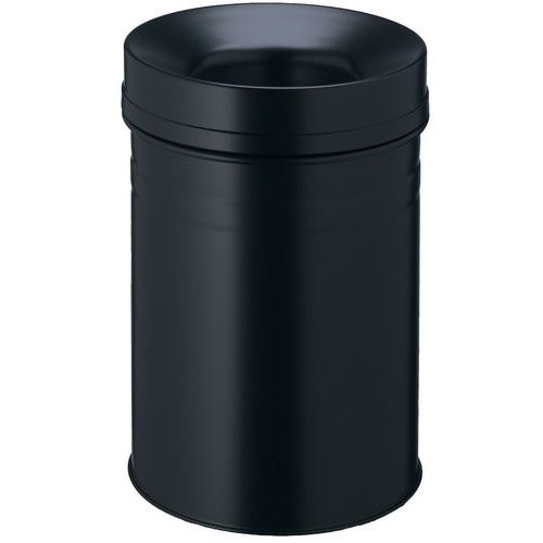 Cubo de basura metálico ignífugo - 15 L