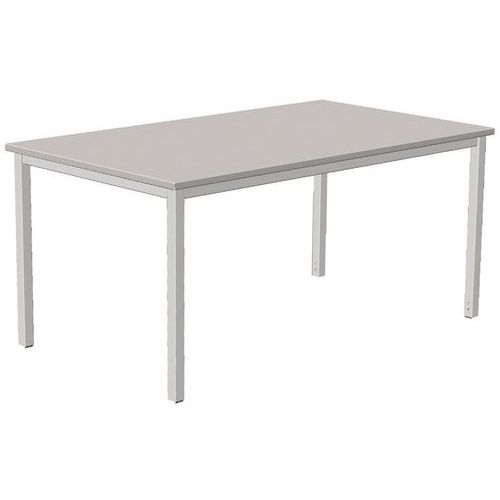 Mesa recta Combi-Classic - Gris - Base fija Mesa recta Combi-Classic - Gris - Base fija