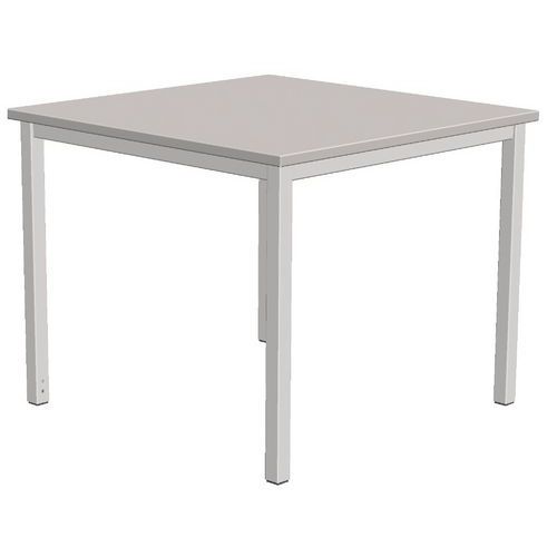 Mesa recta Combi-Classic - Gris - Base fija