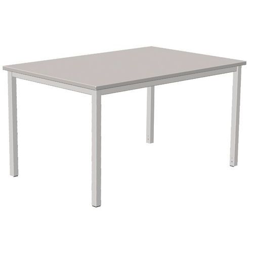 Mesa recta Combi-Classic - Gris - Base fija