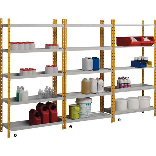Estantería de seguridad Combi-Flip - Altura 2000 mm - Manorga
