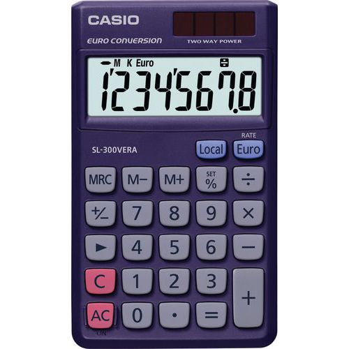 Calculadora de bolsillo - SL-300VERA - 8 dígitos - Casio