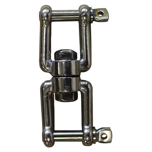 Eslabón giratorio de acero inoxidable AISI 316 - 2 horquillas