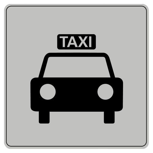 Pictograma de poliestireno ISO 7001 - Taxi