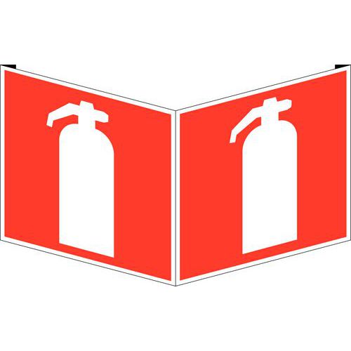 Señal de peligro de incendio - Extintor - Rígida