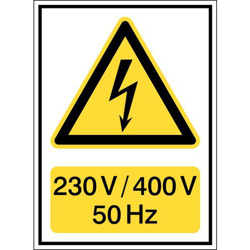 Señal peligro Voltage