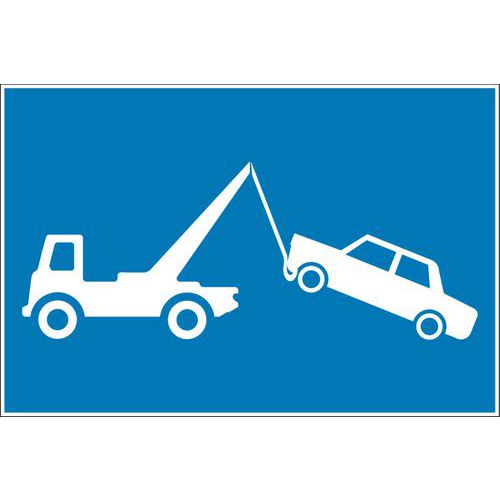 Pictograma de señalización - Adhesivo - Riesgo de retirada de vehículo