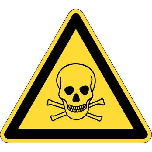 Señal de advertencia - Materias tóxicas - Rígida