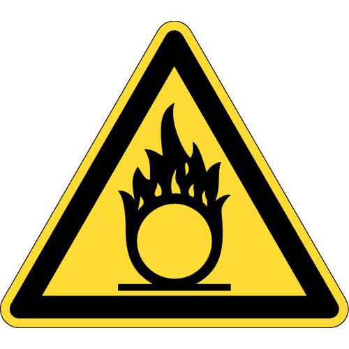 Señal de advertencia - Riesgo por materias carburantes - Rígida