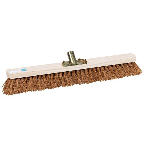 Escoba coco de punta encastrable - Montura de madera - Manutan Expert