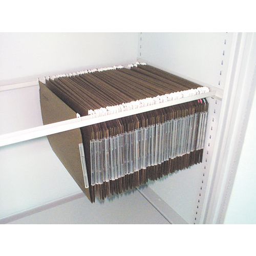 Sistema lateral para carpetas colgantes para armario ignífugo para archivos