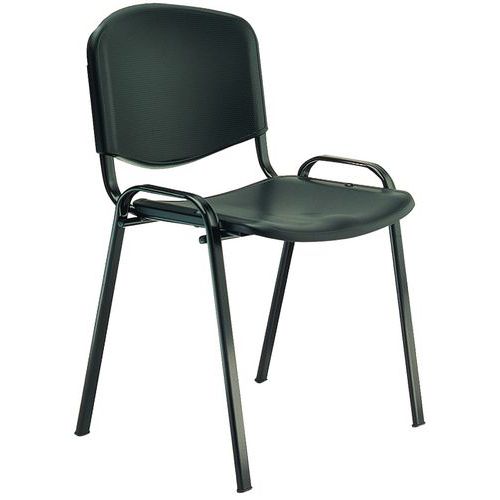 Silla de polipropileno con 4 patas - Estructura negra - Sokoa