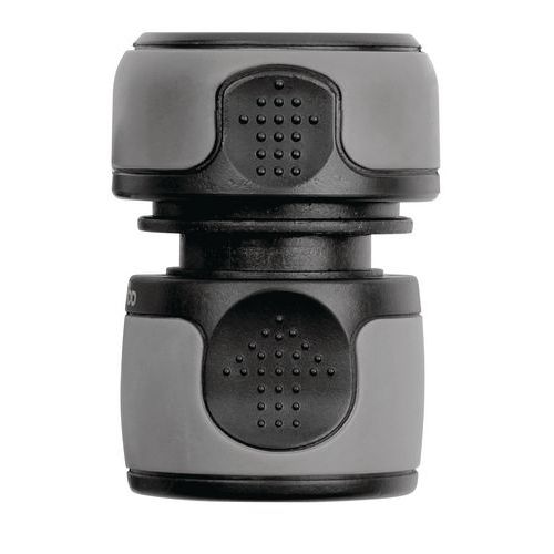 Conector rápido de plástico para manguera - Ø 15 y 19 mm - Bimaterial Conector rápido de plástico para manguera - Ø 15 y 19 mm - Bimaterial