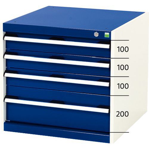 Cajonera para banco de trabajo Cubio - Con cajones