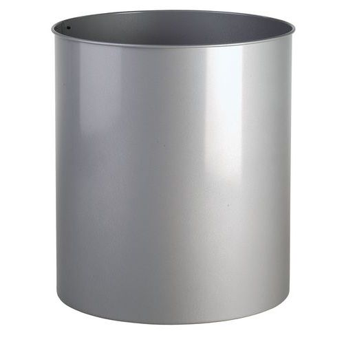 Papelera metálica redonda - 30 L