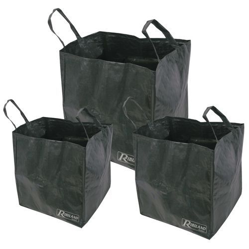 Lote de 3 bolsas de jardín multifuncionales - Residuos verdes - 70 - 100 y 170 L