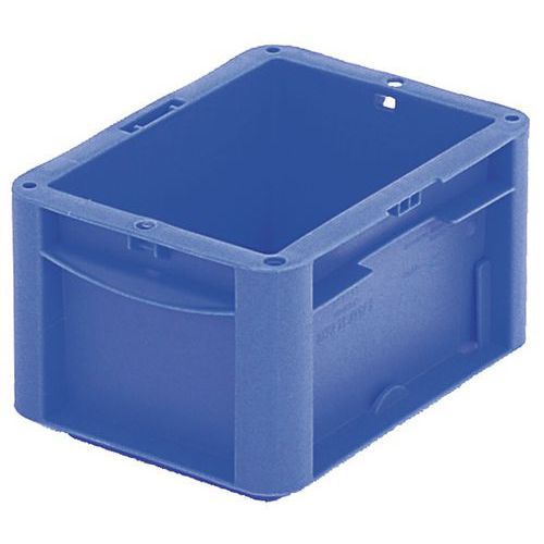 Caja norma Europa con fondo y paredes macizos - Longitud de 200 mm a 300 mm - De 2,2 L a 8,3 L