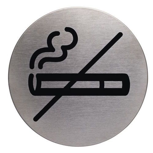 Pictograma redondo Ø 83 mm - Zona de no fumadores - Durable