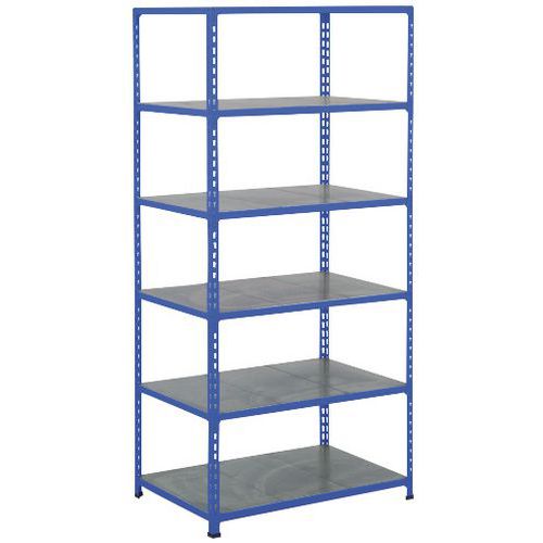 Estantería semipesada Manutan Rapid 2 - Balda maciza de metal - Manutan Expert