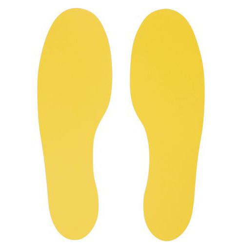 Adhesivo para marcado de suelo 10 pies 300 x 100 amarillo - Manutan Expert