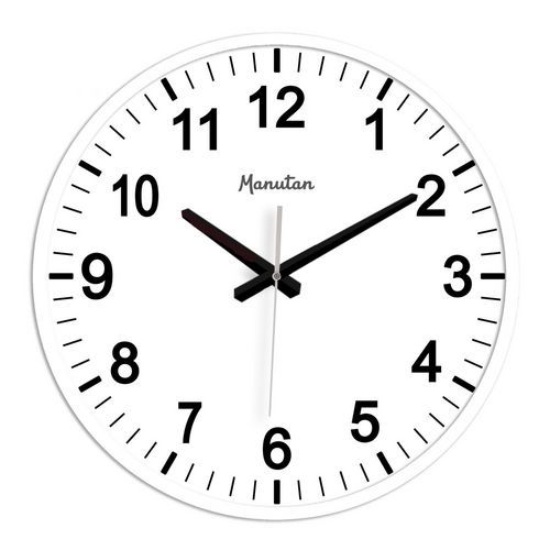 Reloj de pared analógico de cuarzo de 33 cm de diámetro - Manutan Expert