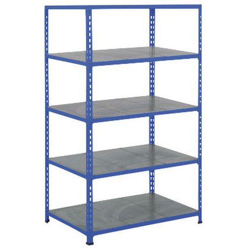 Estantería semipesada Manutan Rapid 2 - Balda maciza de metal - Manutan Expert