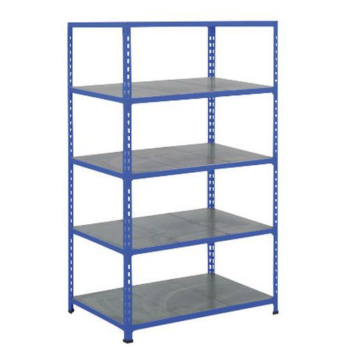 Estantería semipesada Manutan Rapid 2 - Balda maciza de metal - Manutan Expert