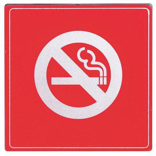 Pictograma cuadrado de plexiglás - Prohibido fumar
