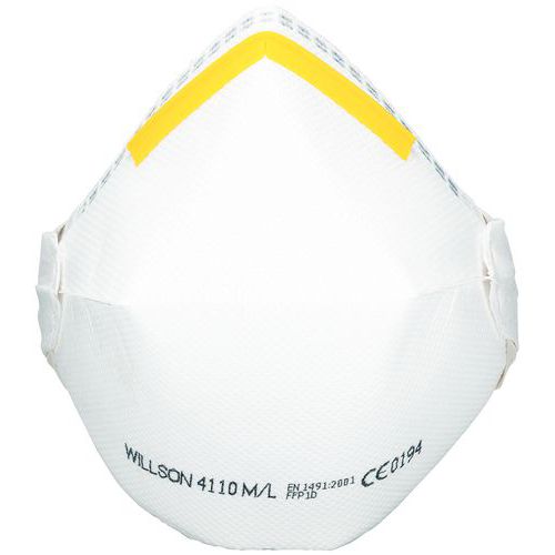 Mascarilla respiratoria plegable de uso único