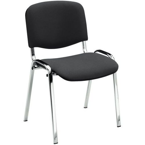 Silla Fancy - Cromo y tela - Manutan Expert Silla Fancy - Cromo y tela - Manutan Expert