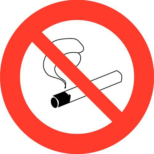 Señal de prohibición - Prohibido fumar - Adhesivo