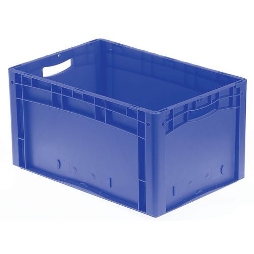 Caja norma Europa con paredes y fondo macizos - De 400 mm a 800 mm de longitud - De 21 L a 174 L