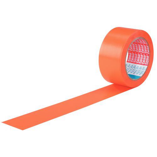 Cinta adhesiva de PVC naranja para la construcción - 4843 - tesa