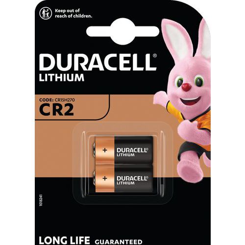 Pila de litio CR2 - Pack de 2 - Duracell
