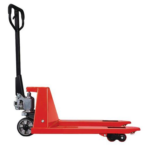 Transpaleta manual corta prémium - Capacidad de 2500 kg