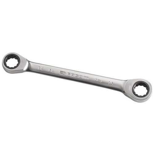 Llave de 12 caras con trinquete - Métrica y en pulgadas