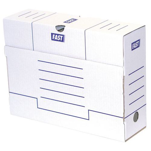 Caja archivadora blanca - Lote de 25 - Fast